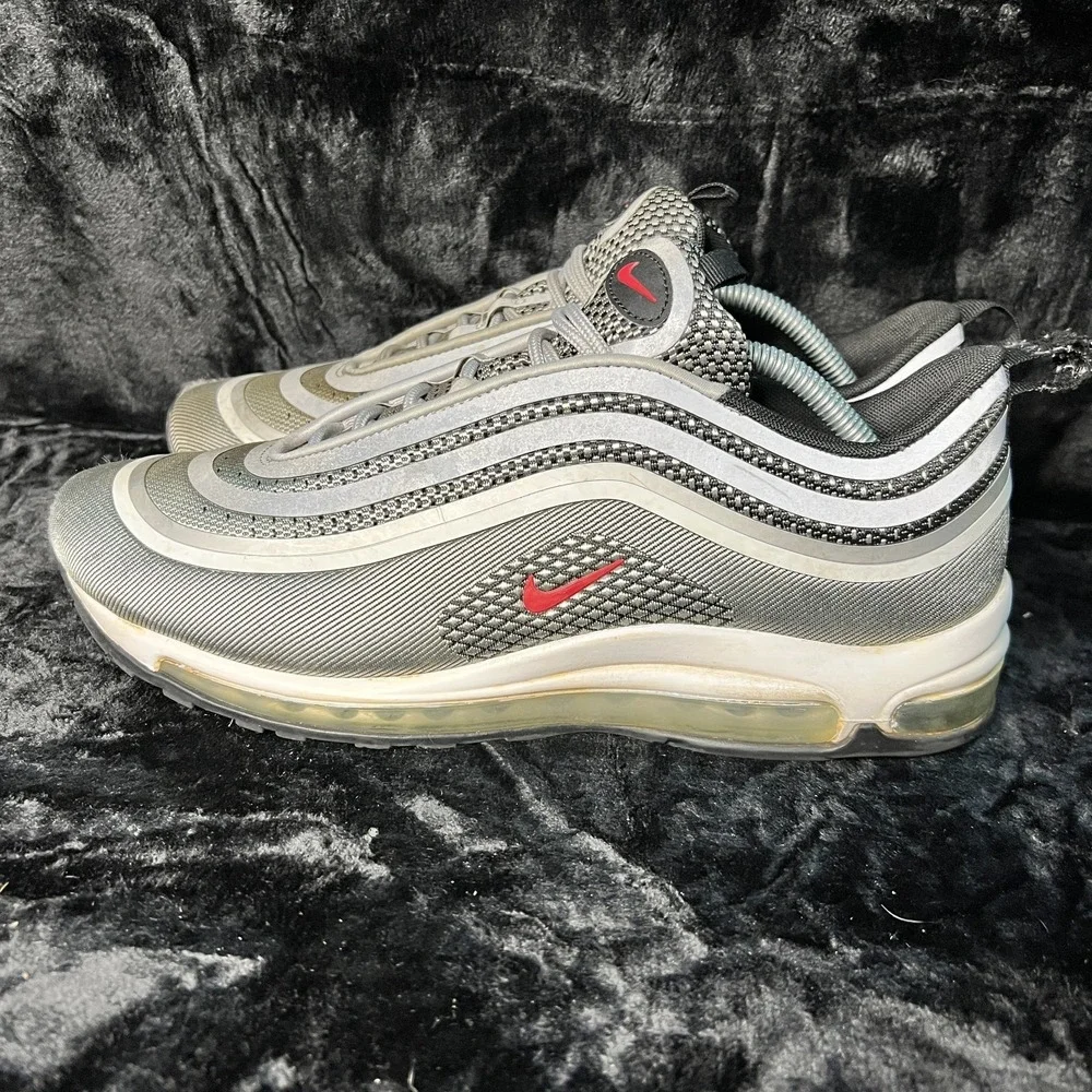 Nike Air Max 97 Ultra 17 918356-003 Men 10.5 Running Shoes Silver Bullet Sneaker